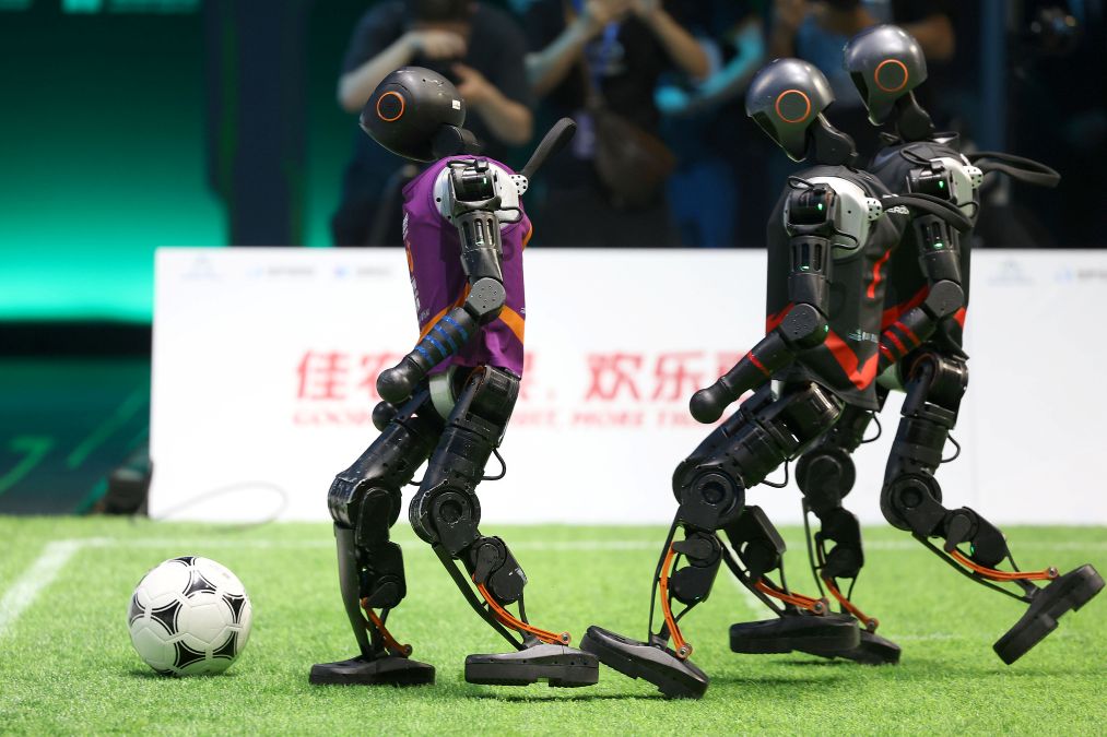 Robots Soccer match